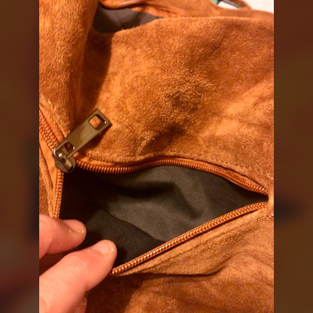Borse in Pelle brown suede  bag with tassel - Picture 3 of 6
